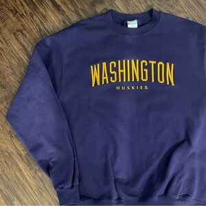 Champion Washington Huskies Crewneck Sweatshirt Large